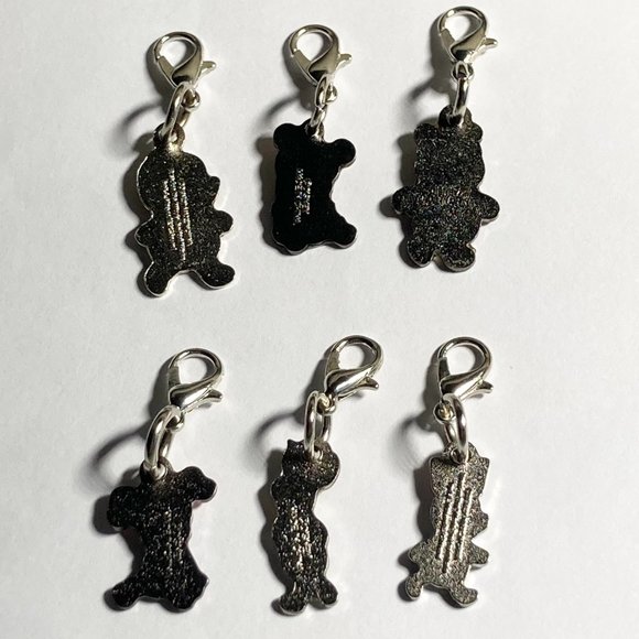 Vintage Disney Winnie The Pooh Piglet Lot of 6 Clip On Charms Purse Zipper Pull - Picture 3 of 11